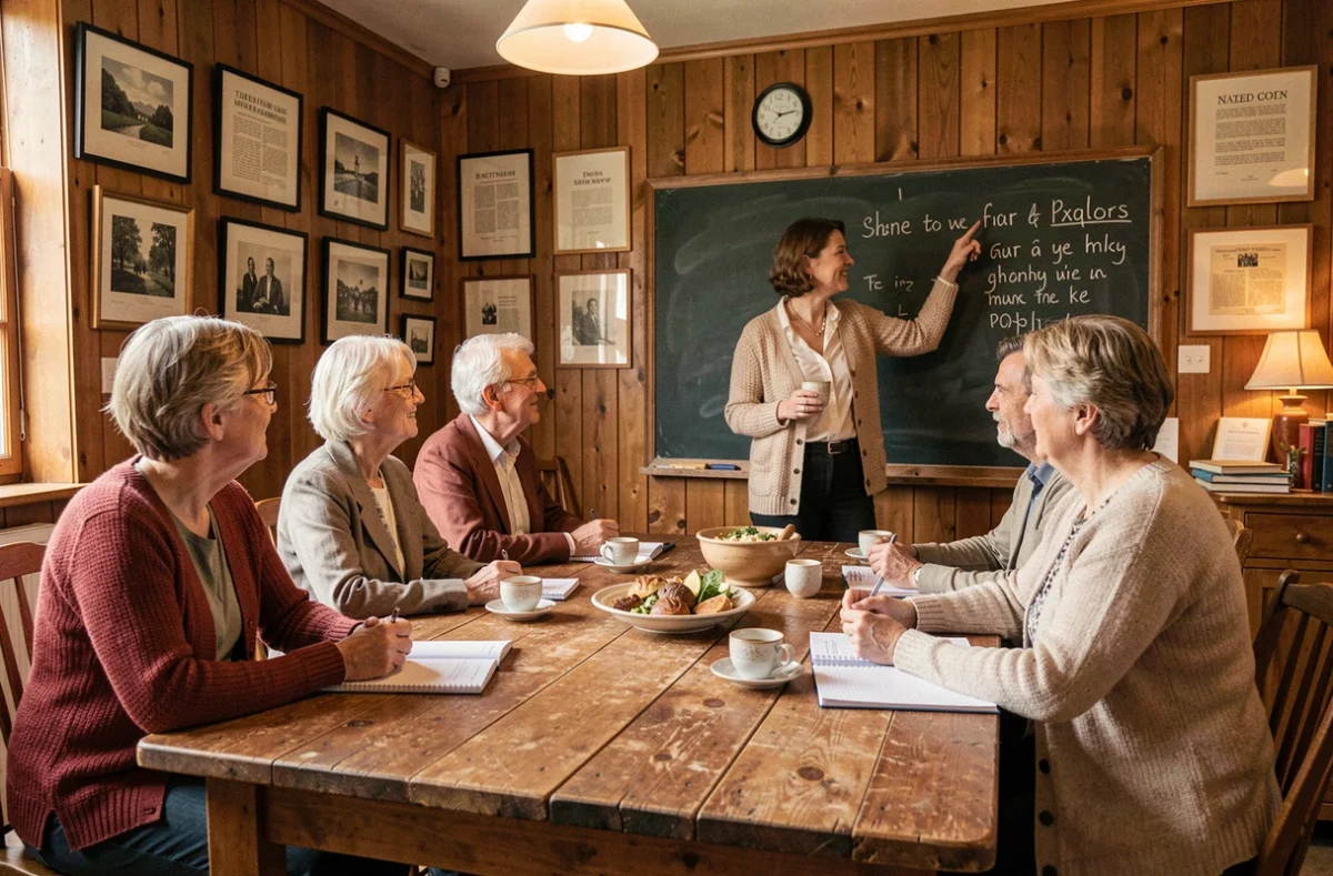 Classe d'anglais dans l'ambiance chaleureuse et british du Cottage Academy Lille