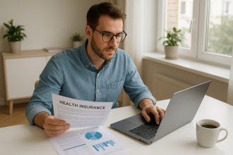 Freelance détendu travaillant sur un ordinateur à la maison